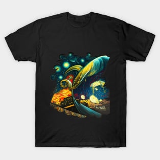 starry night rocketship T-Shirt